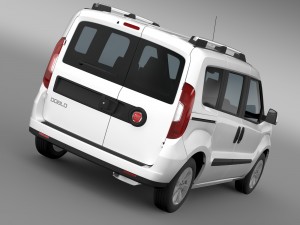 fiat doblo 263 uk spec 2015 Modello 3D