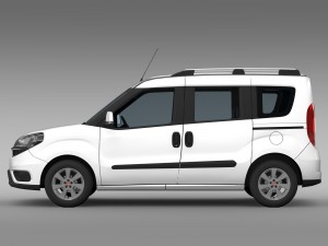 fiat doblo 263 uk spec 2015 Modello 3D
