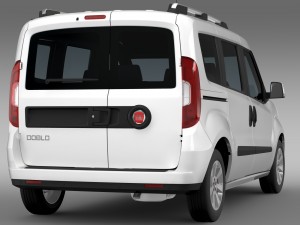 fiat doblo 263 uk spec 2015 Modello 3D