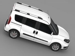 fiat doblo 263 uk spec 2015 Modello 3D