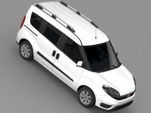 fiat doblo 263 uk spec 2015 Modello 3D