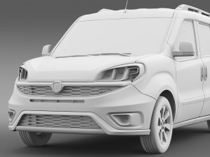 fiat doblo 263 uk spec 2015 Modello 3D