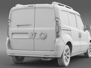 fiat doblo 263 uk spec 2015 Modello 3D