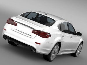 nissan fuga y51 2016 3D 模型