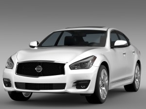 nissan fuga y51 2016 3D 模型