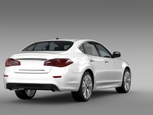 nissan fuga y51 2016 3D 模型