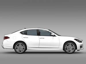 nissan fuga y51 2016 3D 模型