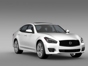 nissan fuga y51 2016 3D 模型