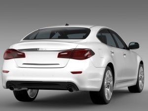 nissan fuga y51 2016 3D 模型