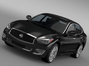 nissan fuga hybrid y51 2016 3Dモデル
