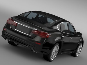 nissan fuga hybrid y51 2016 Modèle 3D