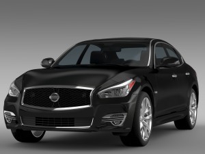 nissan fuga hybrid y51 2016 Modèle 3D