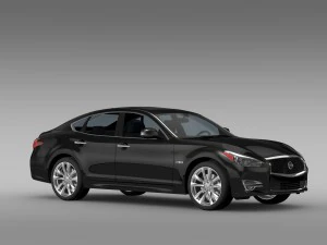 nissan fuga hybrid y51 2016 3D Model