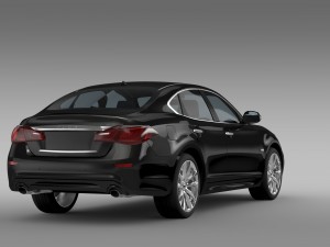 nissan fuga hybrid y51 2016 Modèle 3D