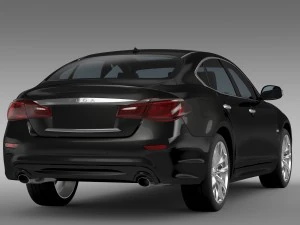 nissan fuga hybrid y51 2016 3D Model