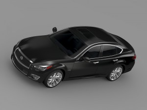 nissan fuga hybrid y51 2016 Modèle 3D