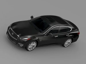 nissan fuga hybrid y51 2016 3D Model