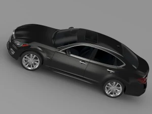 nissan fuga hybrid y51 2016 3D Model