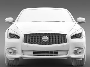 nissan fuga hybrid y51 2016 3D Model