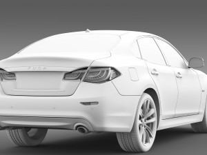 nissan fuga hybrid y51 2016 Modèle 3D