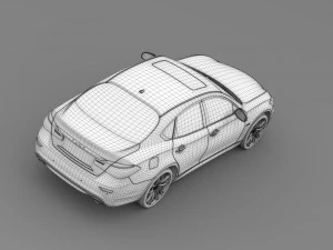 nissan fuga hybrid y51 2016 3D Model