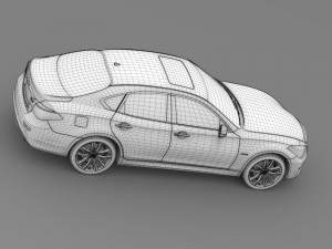nissan fuga hybrid y51 2016 Modèle 3D