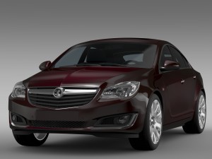 vauxhall insignia hatchback 2015 Model 3D