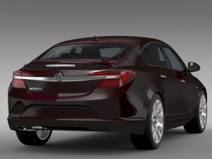 vauxhall insignia hatchback 2015 Model 3D