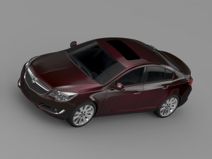 vauxhall insignia hatchback 2015 Model 3D