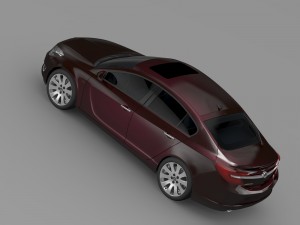 vauxhall insignia hatchback 2015 Model 3D