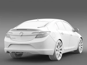 vauxhall insignia hatchback 2015 3D Model
