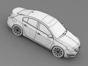 vauxhall insignia hatchback 2015 3D Model