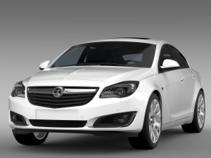 vauxhall insignia hatchback ecoflex 2015 3D Model
