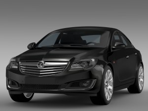 vauxhall insignia turbo 2015 3D Модель