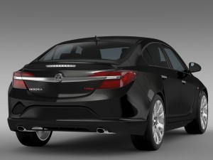 vauxhall insignia turbo 2015 3D Модель