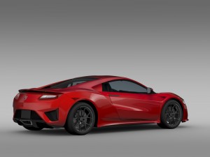acura nsx 2016 3D Модель