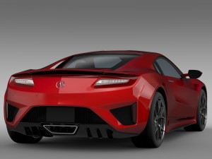 acura nsx 2016 3D Модель