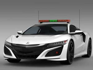 carro de seguran&ccedil;a acura nsx 2016 Modelo 3D