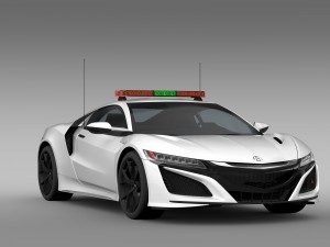 acura nsx safety car 2016 3Dモデル