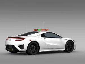 carro de seguran&ccedil;a acura nsx 2016 Modelo 3D