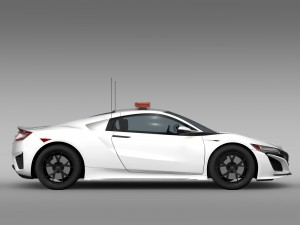 acura nsx safety car 2016 3Dモデル