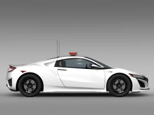 carro de seguran&ccedil;a acura nsx 2016 Modelo 3D