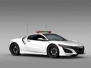 acura nsx safety car 2016 3Dモデル