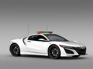 carro de seguran&ccedil;a acura nsx 2016 Modelo 3D