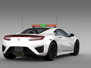 acura nsx safety car 2016 3Dモデル