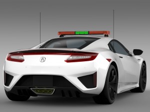 acura nsx safety car 2016 3Dモデル