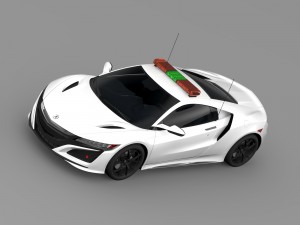 acura nsx safety car 2016 3Dモデル