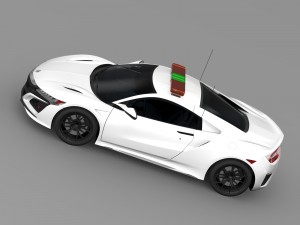 acura nsx safety car 2016 3Dモデル