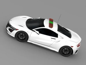 carro de seguran&ccedil;a acura nsx 2016 Modelo 3D