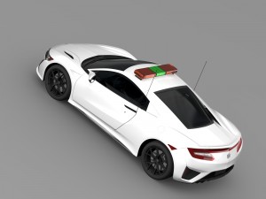 acura nsx safety car 2016 3Dモデル